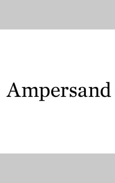 AMPERSAND